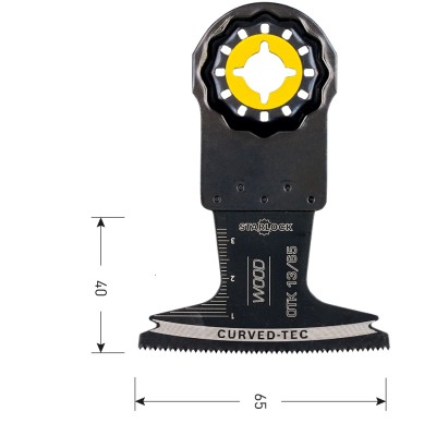 Starlock Multitool invalzaagblad voor hout 65x40mm